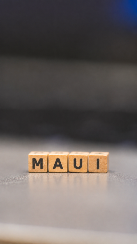 Lettres en bois formant 