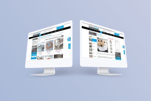 Mock up du site vitrine du bureau français réalisé par Imagine Développement