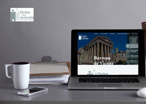 Site vitrine Ordre des avocats réalisé par Imagine Développement
