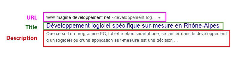 Capture c'&eacute;cran repr&eacute;sentant les balises meta d'une page web