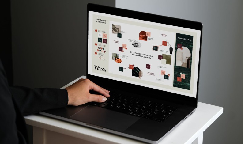 Site catalogue sur un écran d'ordinateur portable