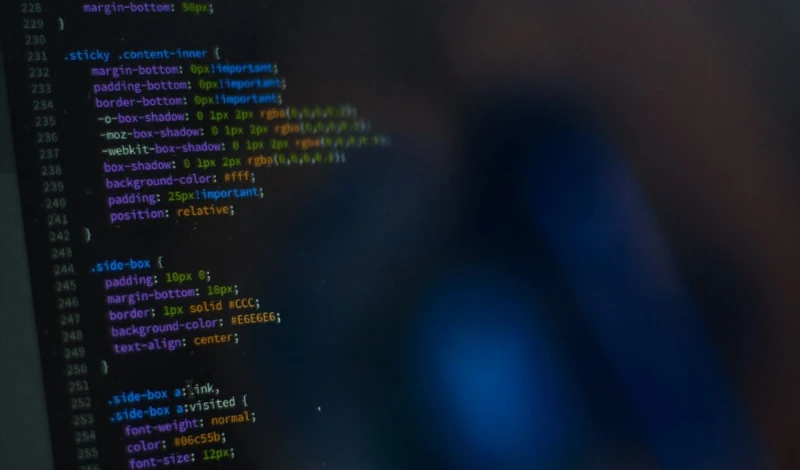 Lignes de code illustrant la Tierce Maintenance Applicative
